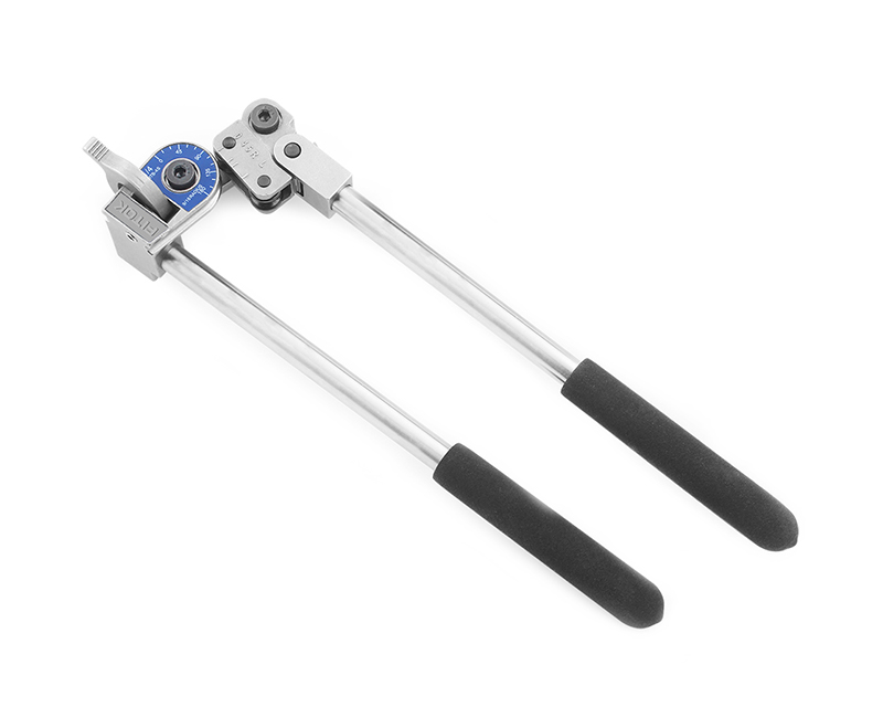 Cintreuse manuelle pour tubes, pour tubes d'un diamètre extérieur de 12 mm, rayon de courbure de 38 mm, plage de courbure de 1° à 180°, pour tubes en acier inoxydable ou en cuivre