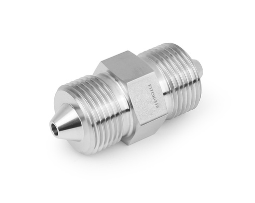 [SS-MMA-HM6] 316 Stainless Steel, FITOK AMH Series Medium and High Pressure Adapter Fitting, Male to Male, 3/8 in. × 3/8 in. Male 60H Series High Pressure, Working Pressure 60000 psig (4137 bar)
